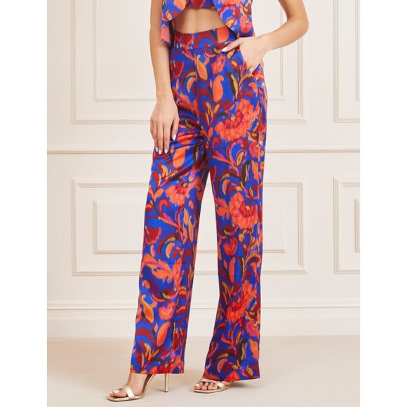 💙 Marciano by Guess "Betty Blue" Wide-Leg Pants – Size CA 0 / EU 36 – NWT - Picture 1 of 12